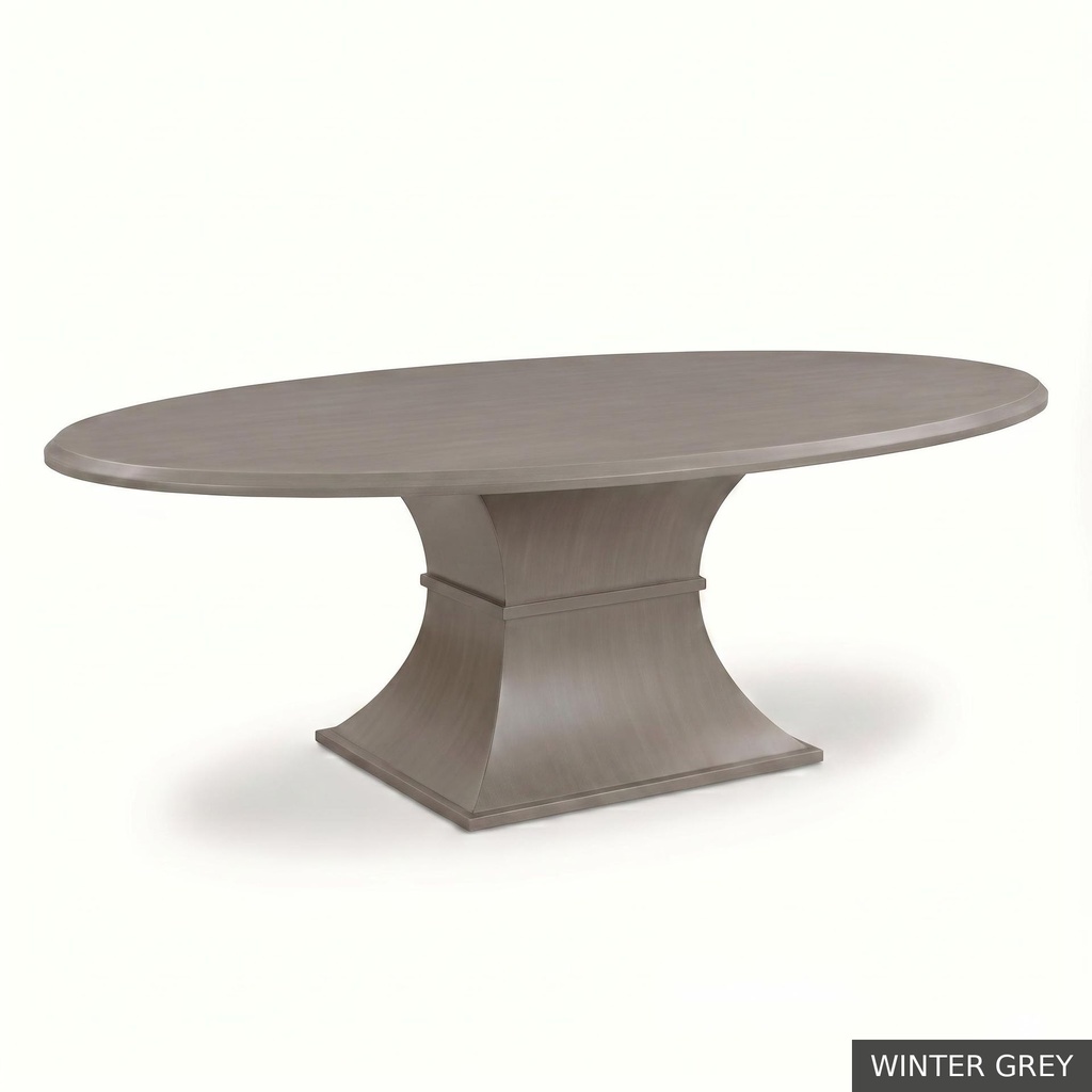 Hudson Oval Table - 72" / Winter Grey