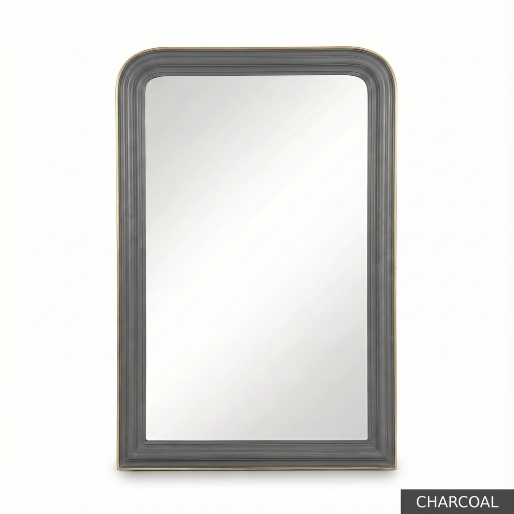 [EUR: Loui] Louis Mirror  / Charcoal + Gold