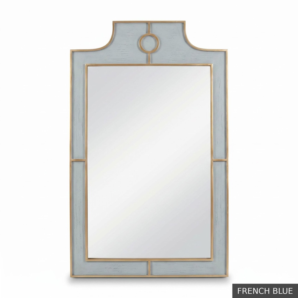 [EUR: Mayf] Mayfair Mirror  / French Blue + Gold