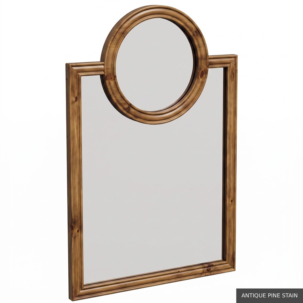 Petite Oliver Mirror / Antique Pine Stain