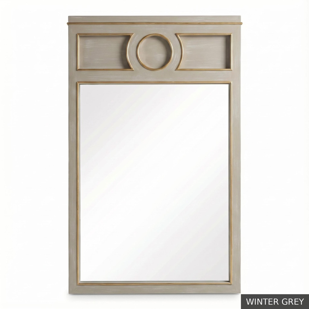 [EUR: Pfino] Portofino Mirror / Winter Grey + Gold