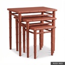 [EUR: Linc] Lincoln Side Table    / Rosy Red