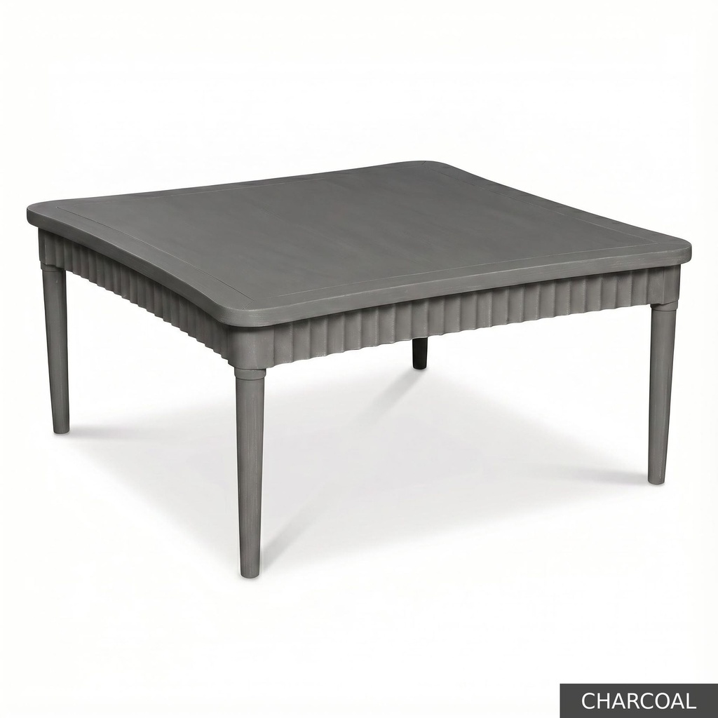 Harrison Cocktail Table 42" Sq / Charcoal