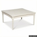 Harrison Cocktail Table 42" Sq / Shell White