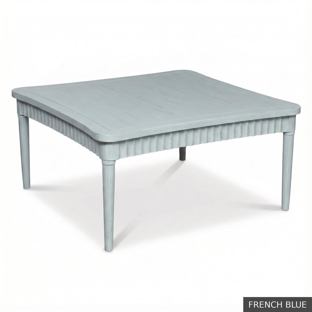 Harrison Cocktail Table 42" Sq / French Blue