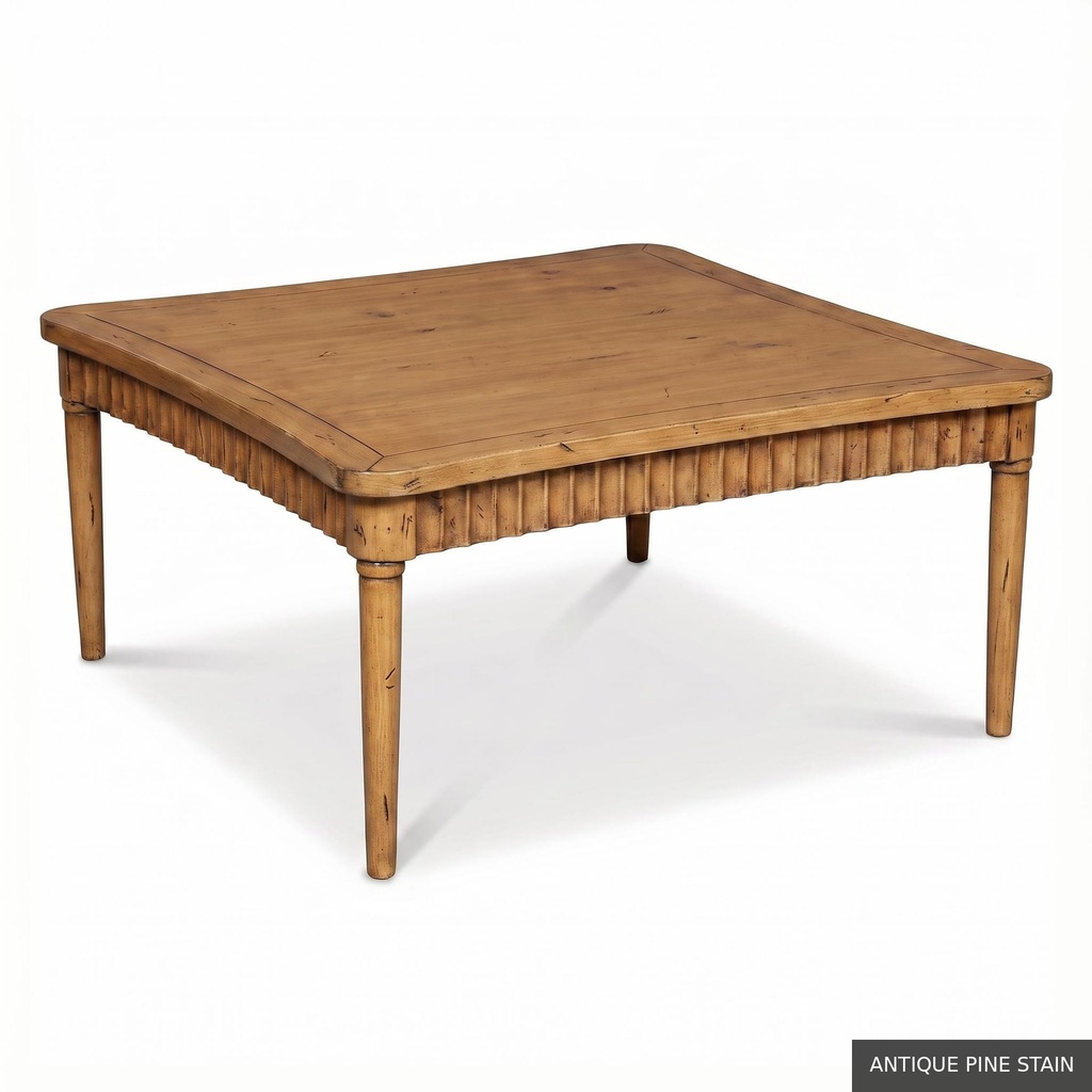 Harrison Cocktail Table 42" Sq / Antique Pine Stain