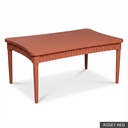 Harrison Cocktail Table 48"x30" / Rosey Red
