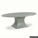 Hudson Oval Table - 84" / Blue Lagoon