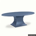 Hudson Oval Table - 84" / Provance Blue