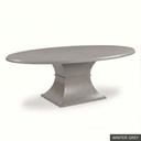 Hudson Oval Table - 84" / Winter Grey