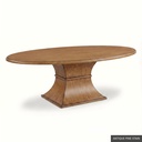 Hudson Oval Table - 84" / Antique Pine Stain