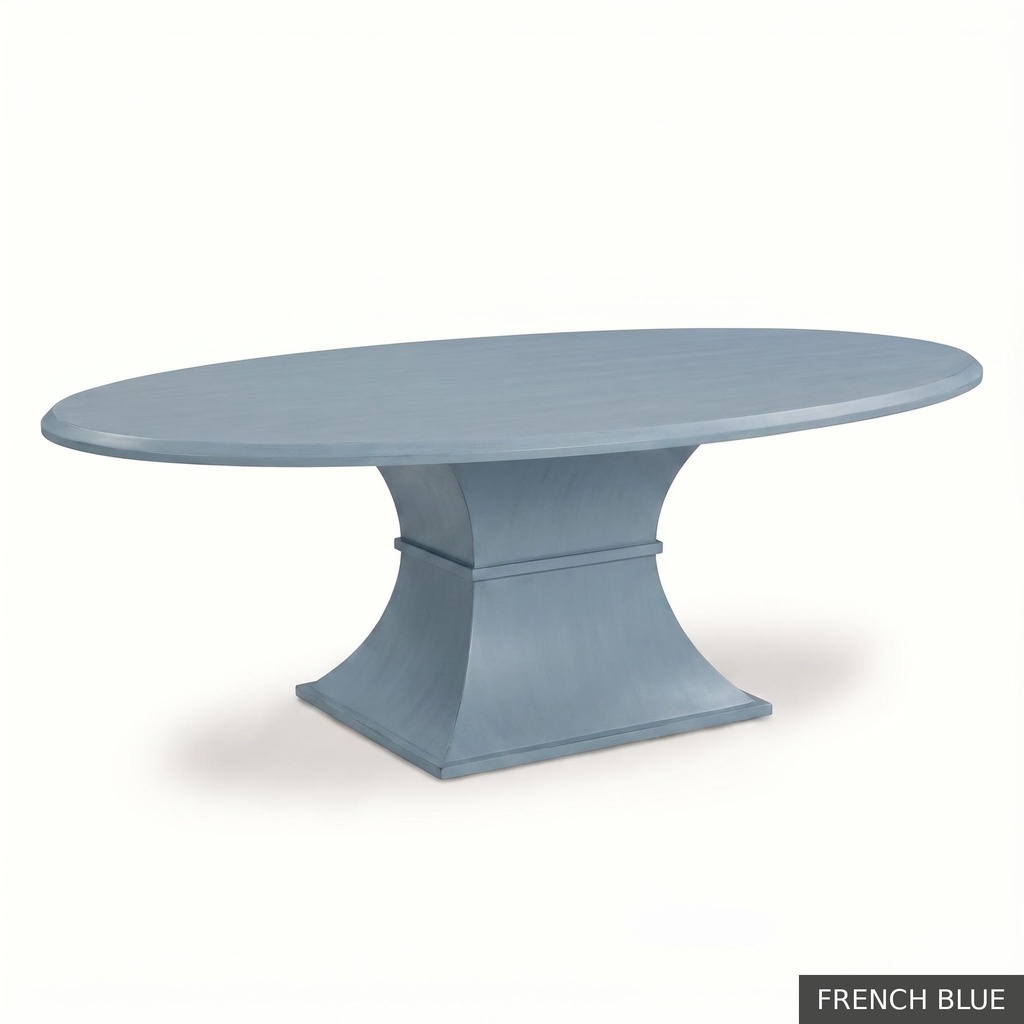 Hudson Oval Table - 84" / French Blue