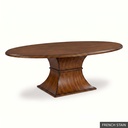 Hudson Oval Table - 84" / French Stain