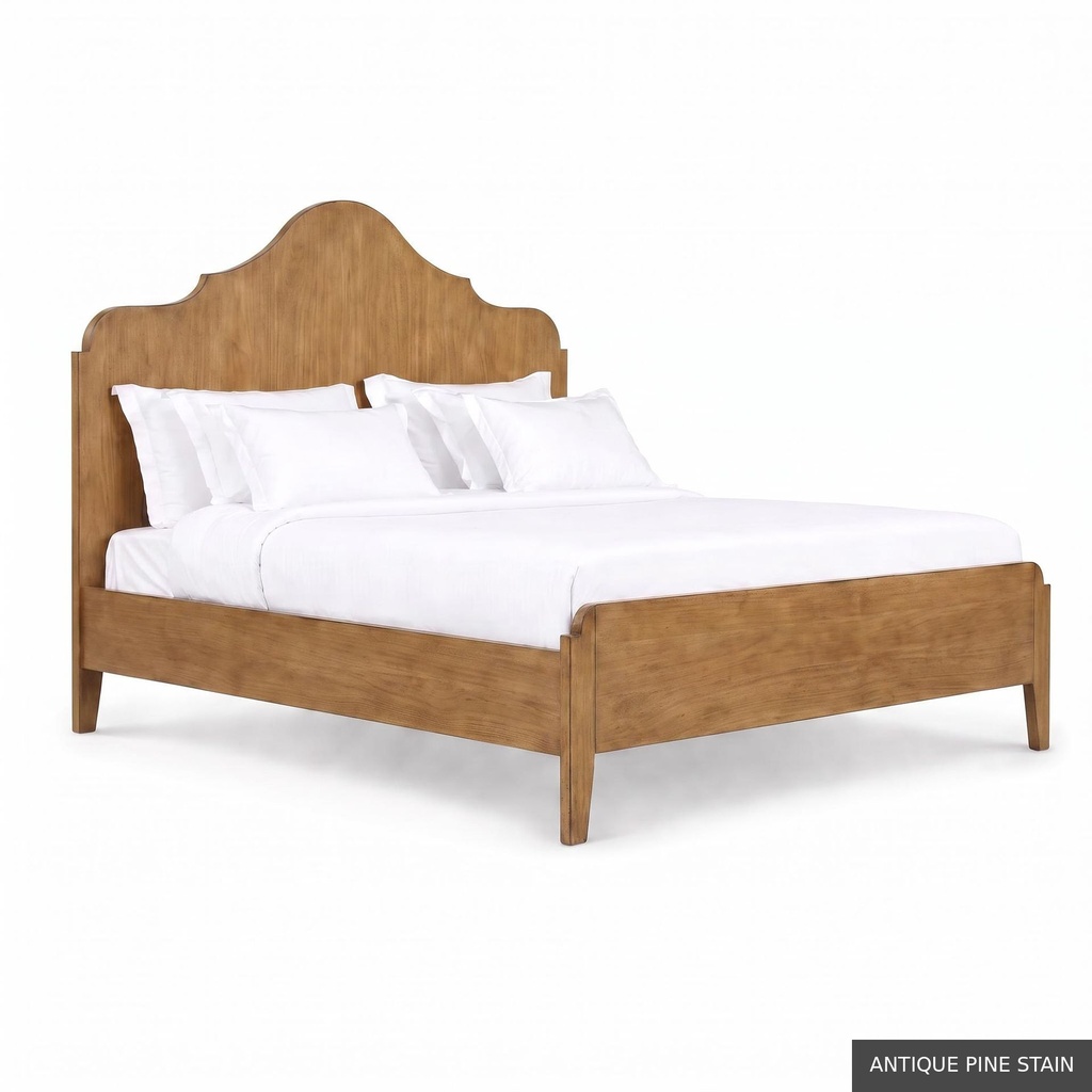 Hugo - King Bed / Antique Pine Stain