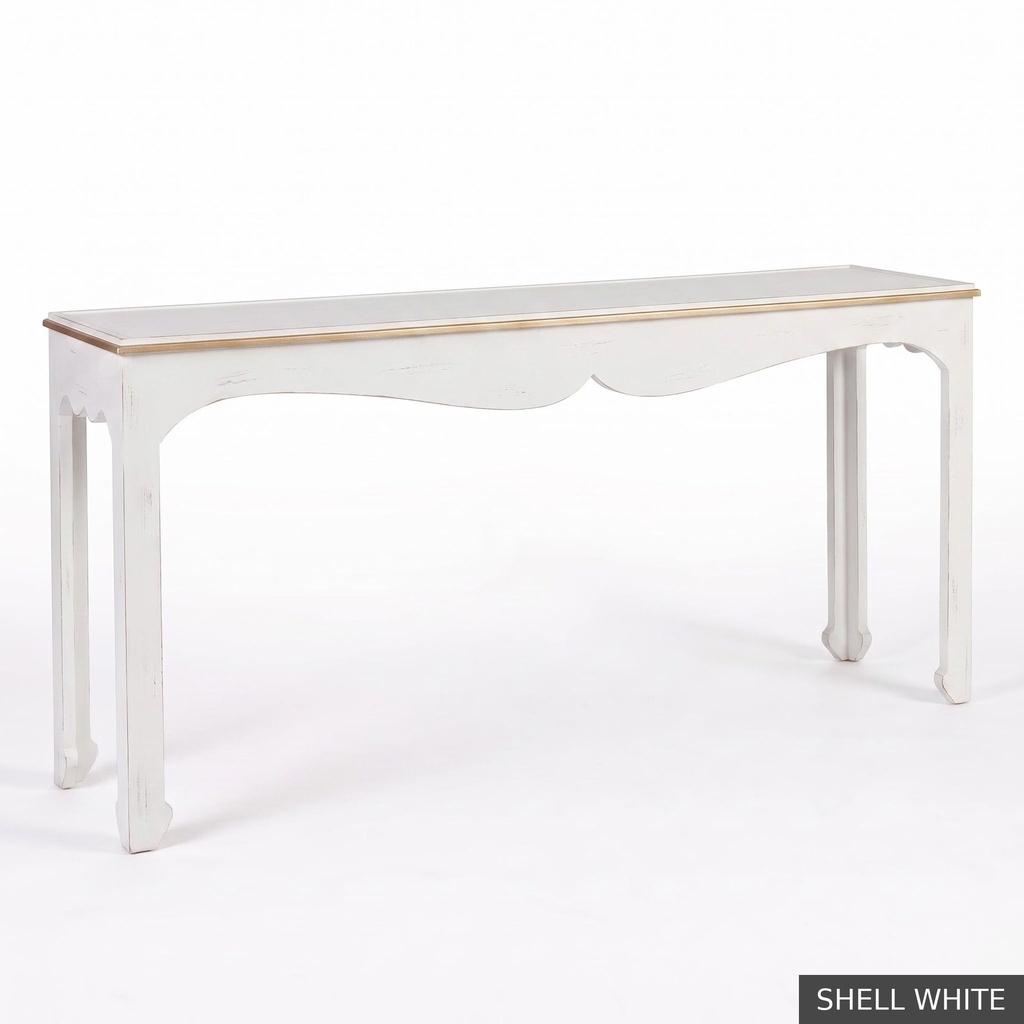 [EUR: Jasm] Jasmine Console   / Shell White + Gold