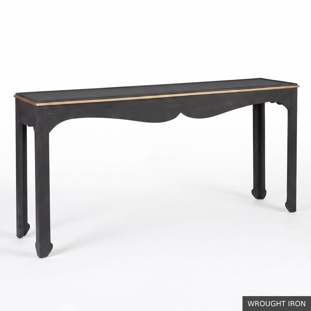 [EUR: Jasm] Jasmine Console   / Wrought Iron + Gold