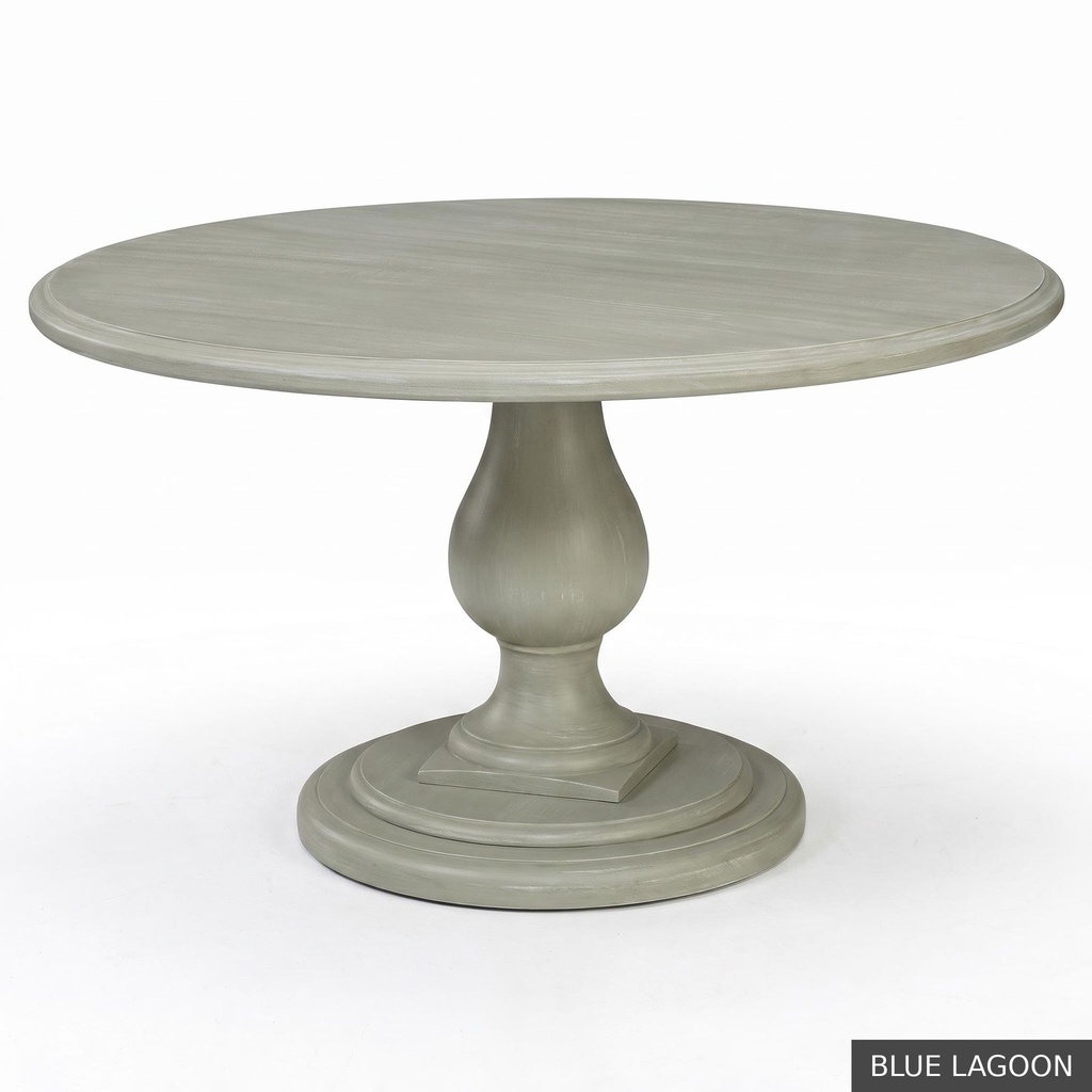 [EUR: Lafa-48] Lafayette Dining Table - 48"  / Blue Lagoon