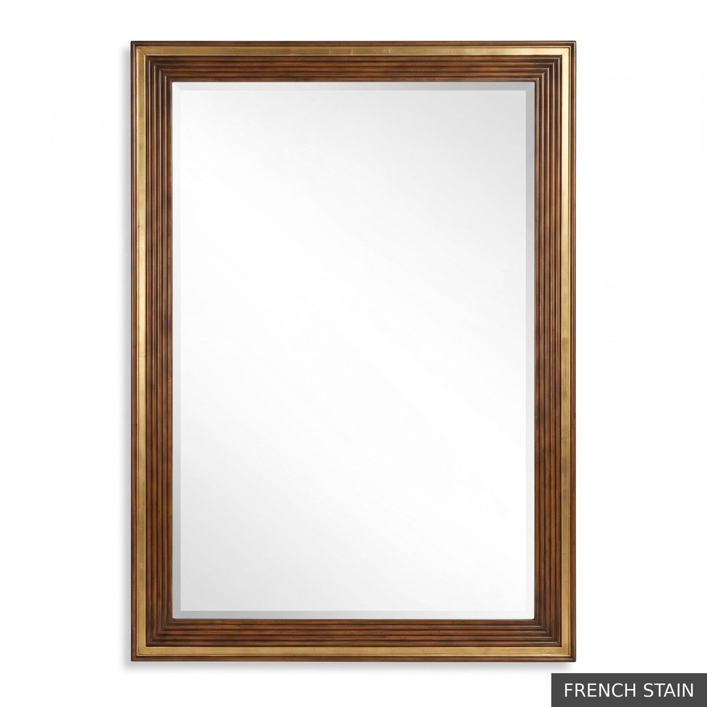 [EUR: Dela] Delano Mirror  / French Stain + Gold