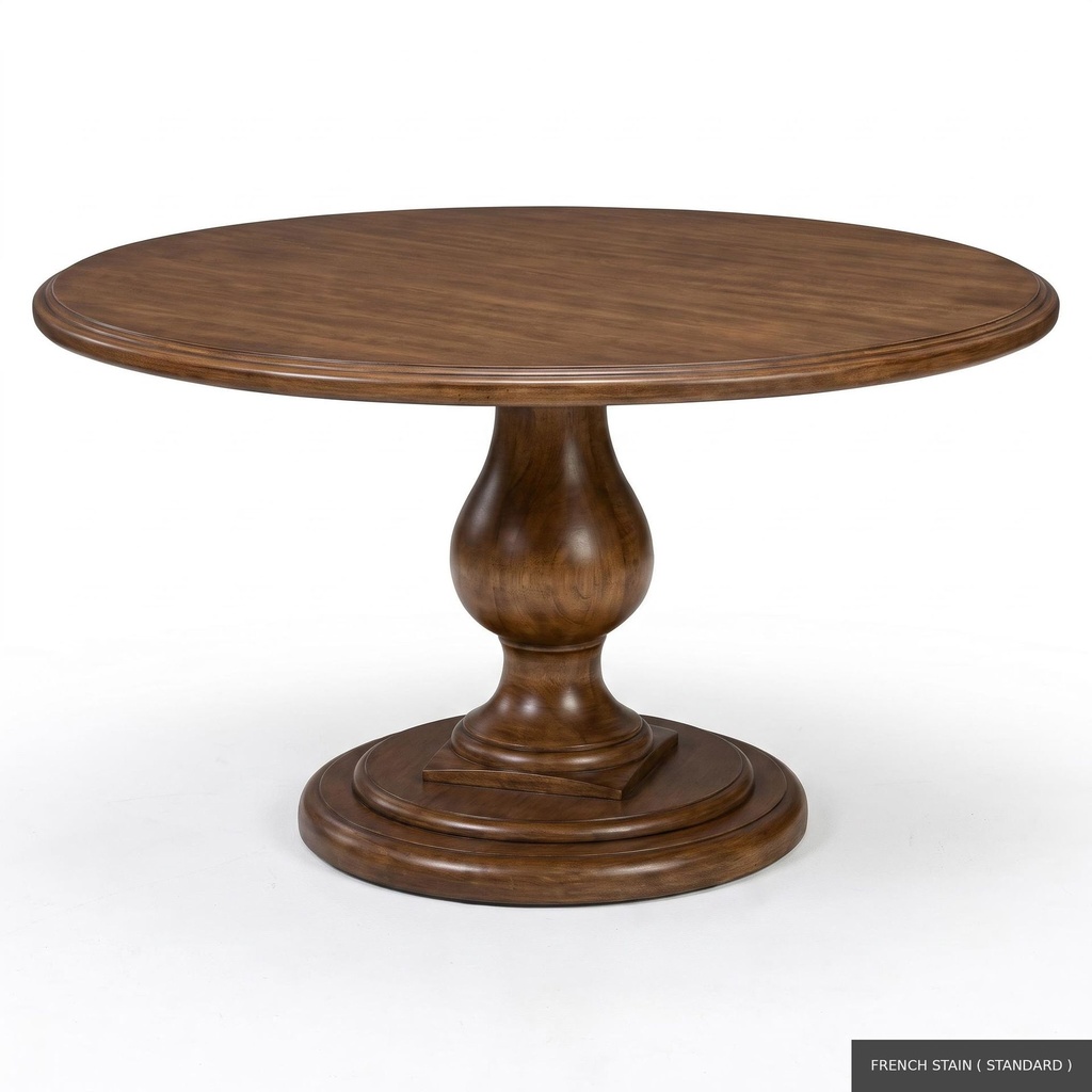 [EUR: Lafa-48] Lafayette Dining Table - 48"  / French Stain ( Standard )