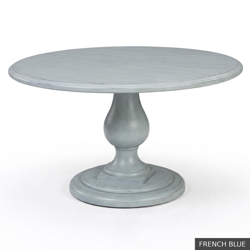 [EUR: Lafa-54] Lafayette Dining Table - 54"  / French Blue