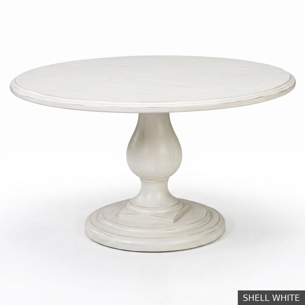 [EUR: Lafa-54] Lafayette Dining Table - 54"  / Shell White