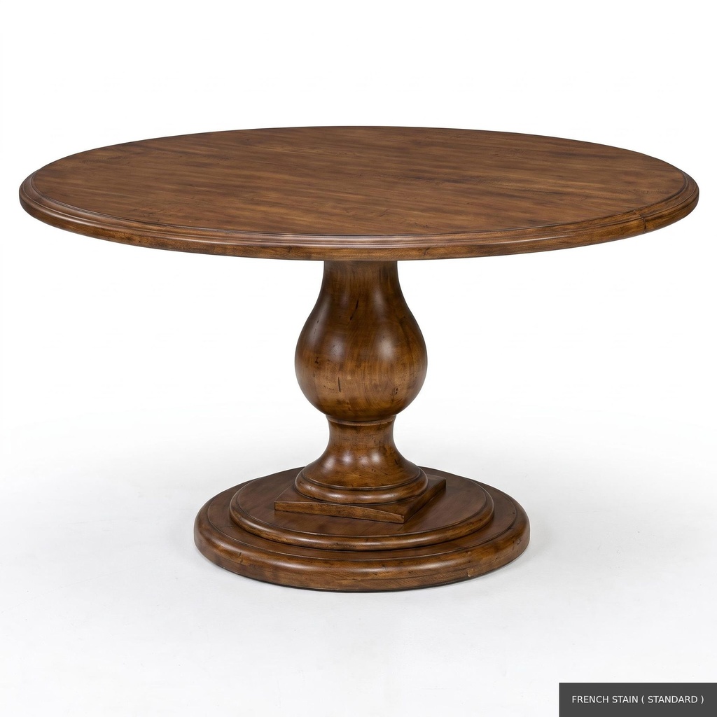 [EUR: Lafa-60] Lafayette Dining Table - 60"   / French Stain ( Standard )