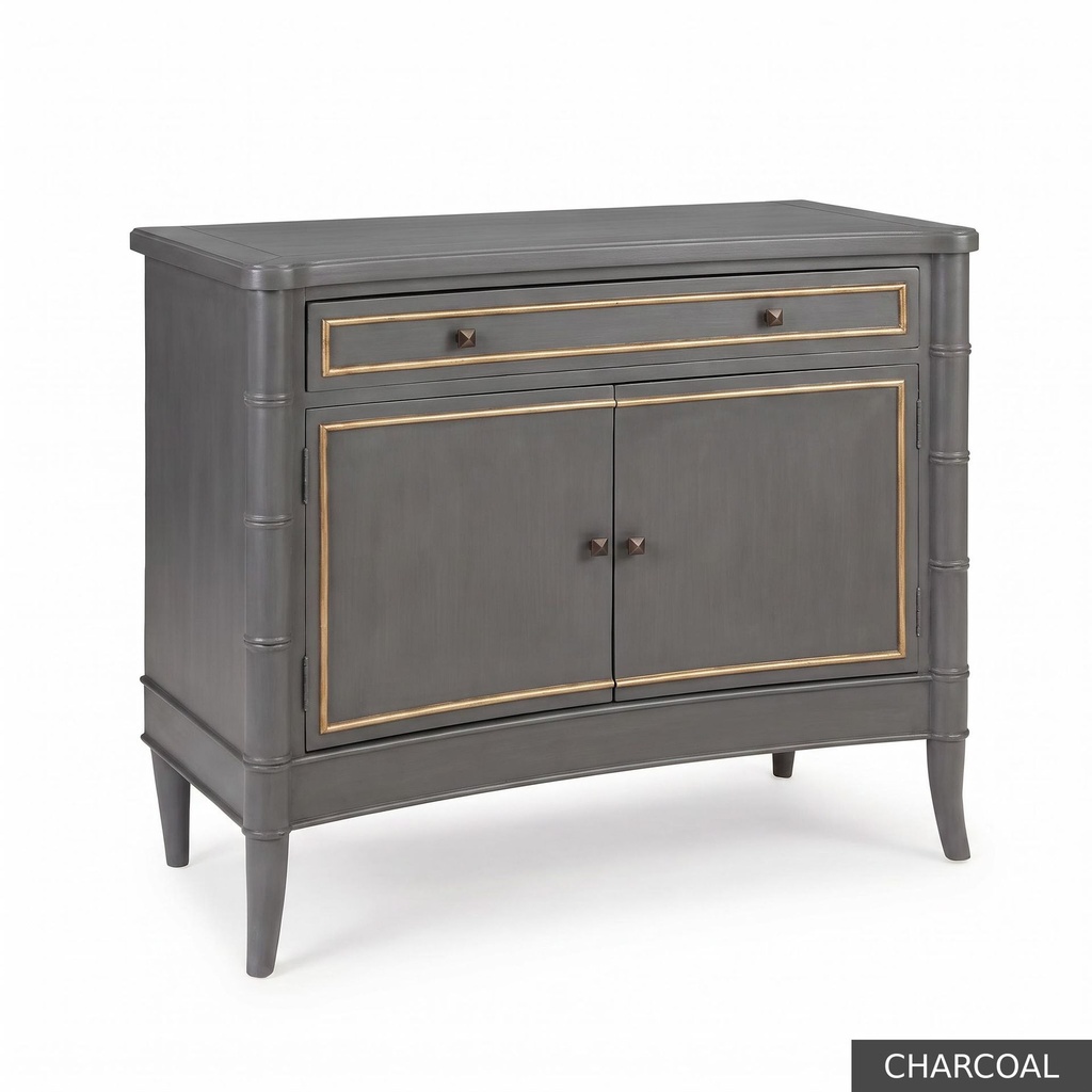 [EUR: Upto] Upton Cupboard  / Charcoal + Gold