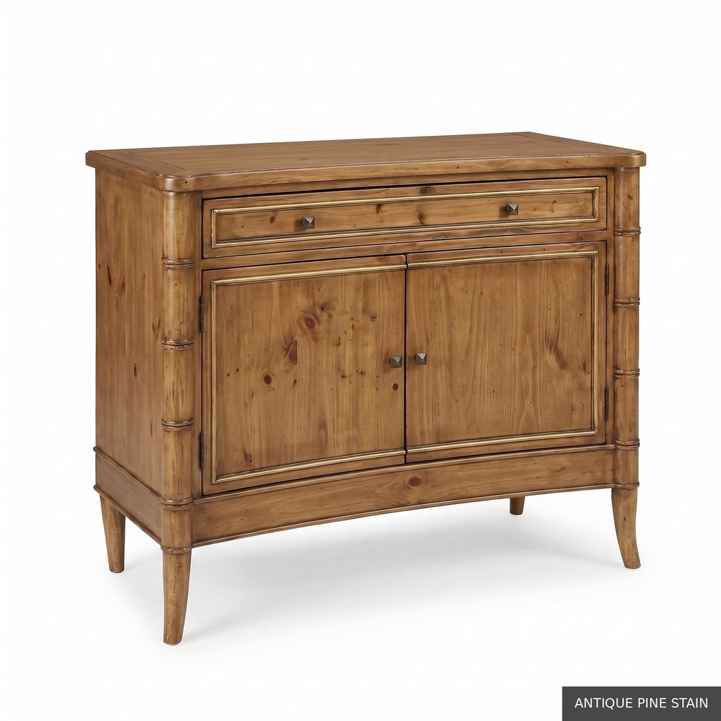 [EUR: Upto] Upton Cupboard  / Antique Pine Stain + Gold