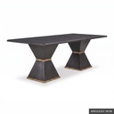 [EUR: Esqu-96] Esquire Dining Table - 96"   / Wrought Iron + Gold