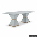 [EUR: Esqu-96] Esquire Dining Table - 96"   / French Blue + Gold