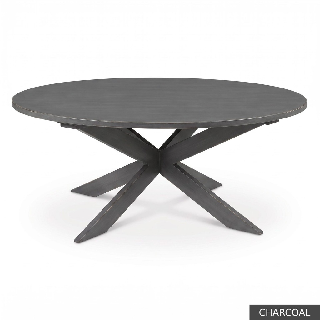 Malibu Oval Table / Charcoal