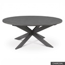 Malibu Oval Table / Charcoal
