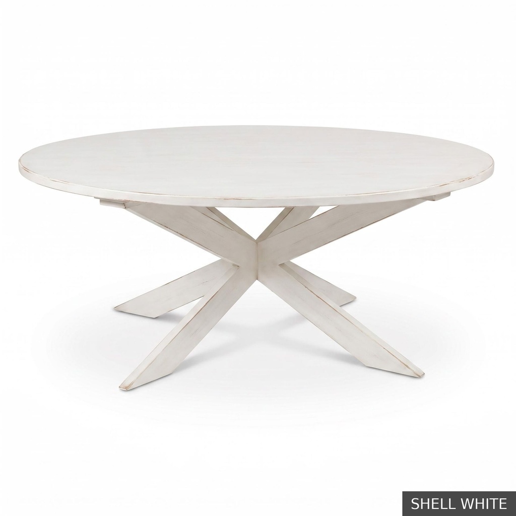 Malibu Oval Table / Shell White