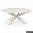 Malibu Oval Table / Shell White