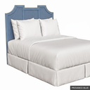 [SIG: NantK] Nantucket King Headboard / Provance Blue + Gold