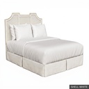 [SIG: NantK] Nantucket King Headboard / Shell White + Gold