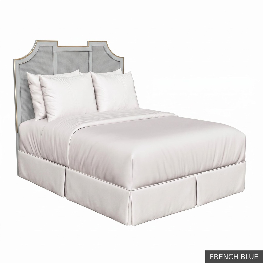 [SIG: NantK] Nantucket King Headboard / French Blue + Gold