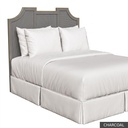 [SIG: NantK] Nantucket King Headboard / Charcoal + Gold