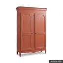 [EUR: Madi] Madison Display Cabinet   / Rosey Red + Gold