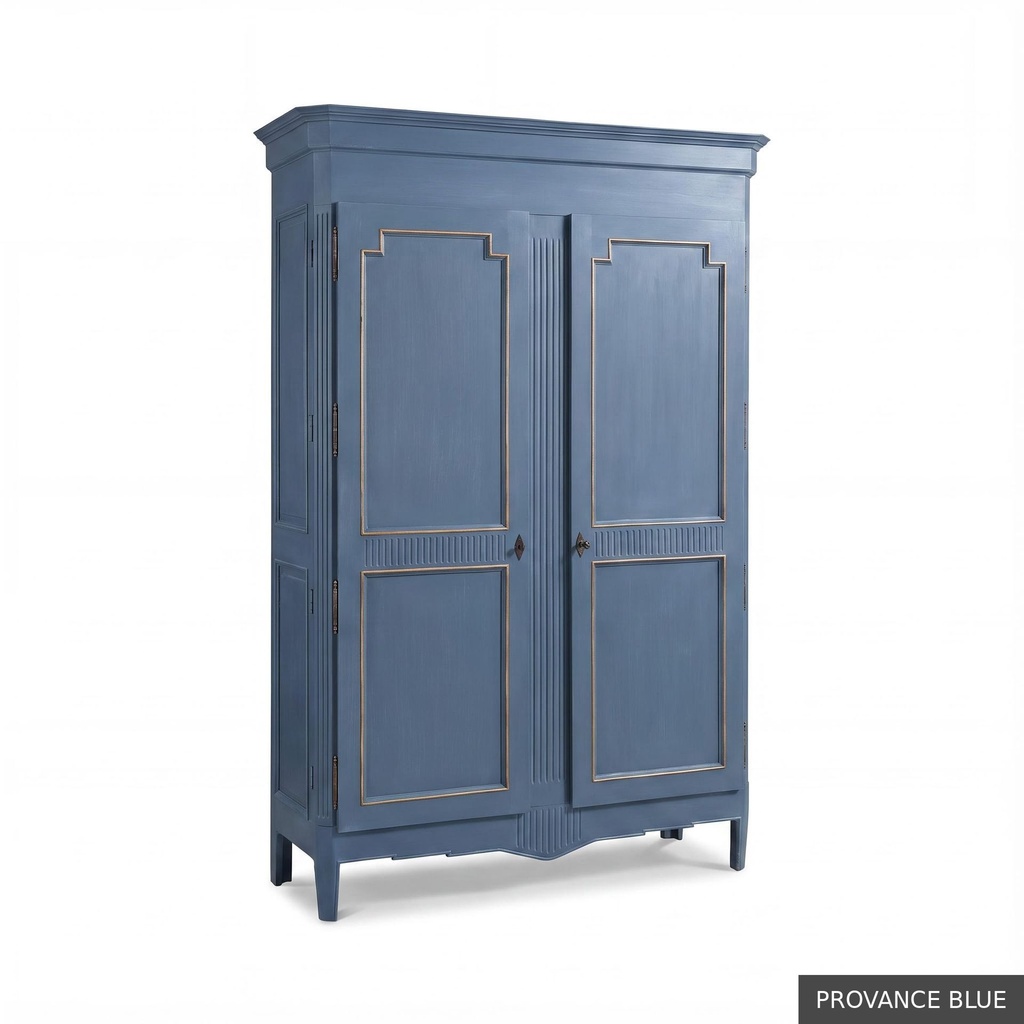 [EUR: Madi] Madison Display Cabinet   / Provance Blue + Gold