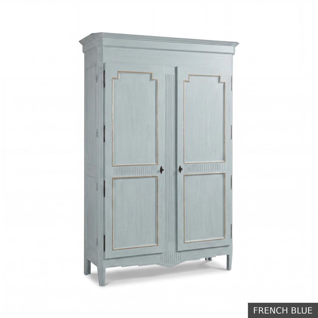 [EUR: Madi] Madison Display Cabinet   / French Blue + Gold