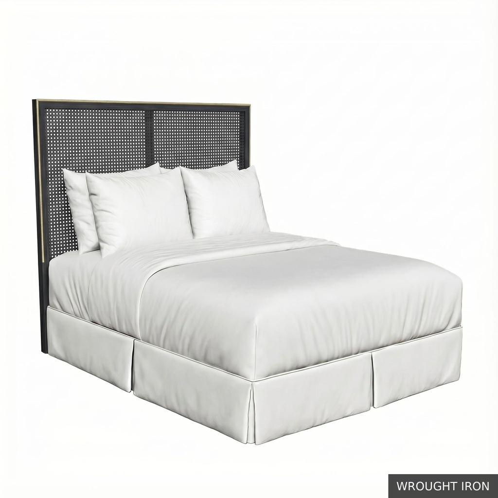 [EUR: RegeQHB] Regent - Queen Headboard / Wrought Iron + Gold