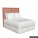 [EUR: RegeQHB] Regent - Queen Headboard / Rosey Red + Gold
