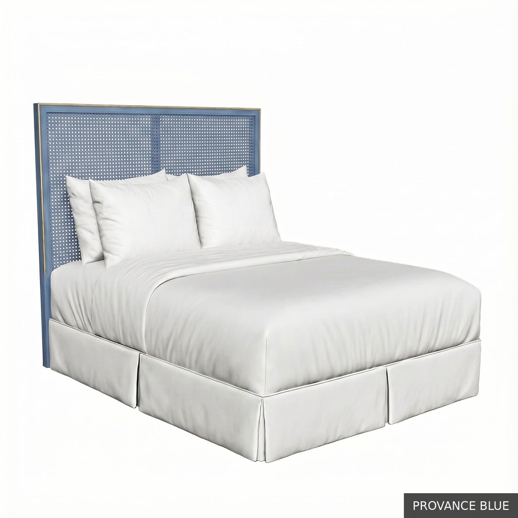 [EUR: RegeQHB] Regent - Queen Headboard / Provance Blue + Gold