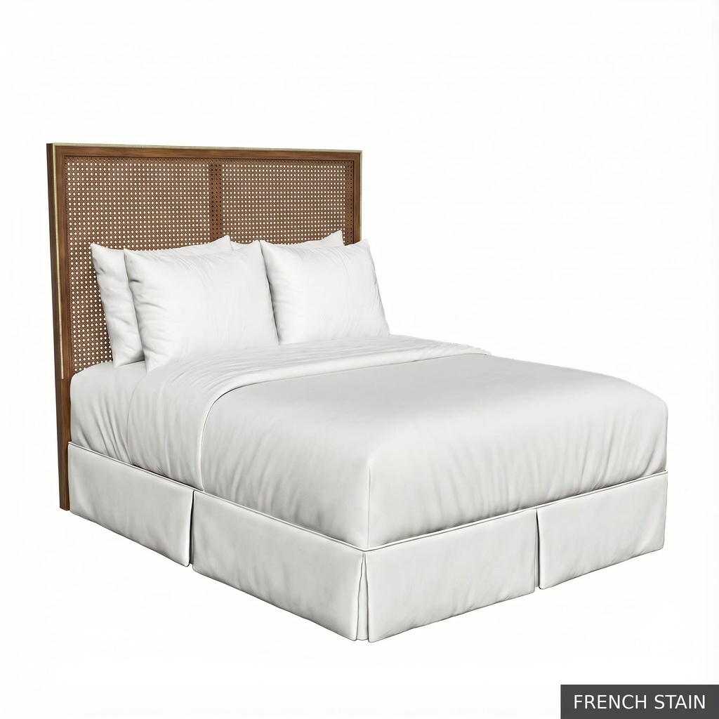 [EUR: RegeQHB] Regent - Queen Headboard / French Stain + Gold