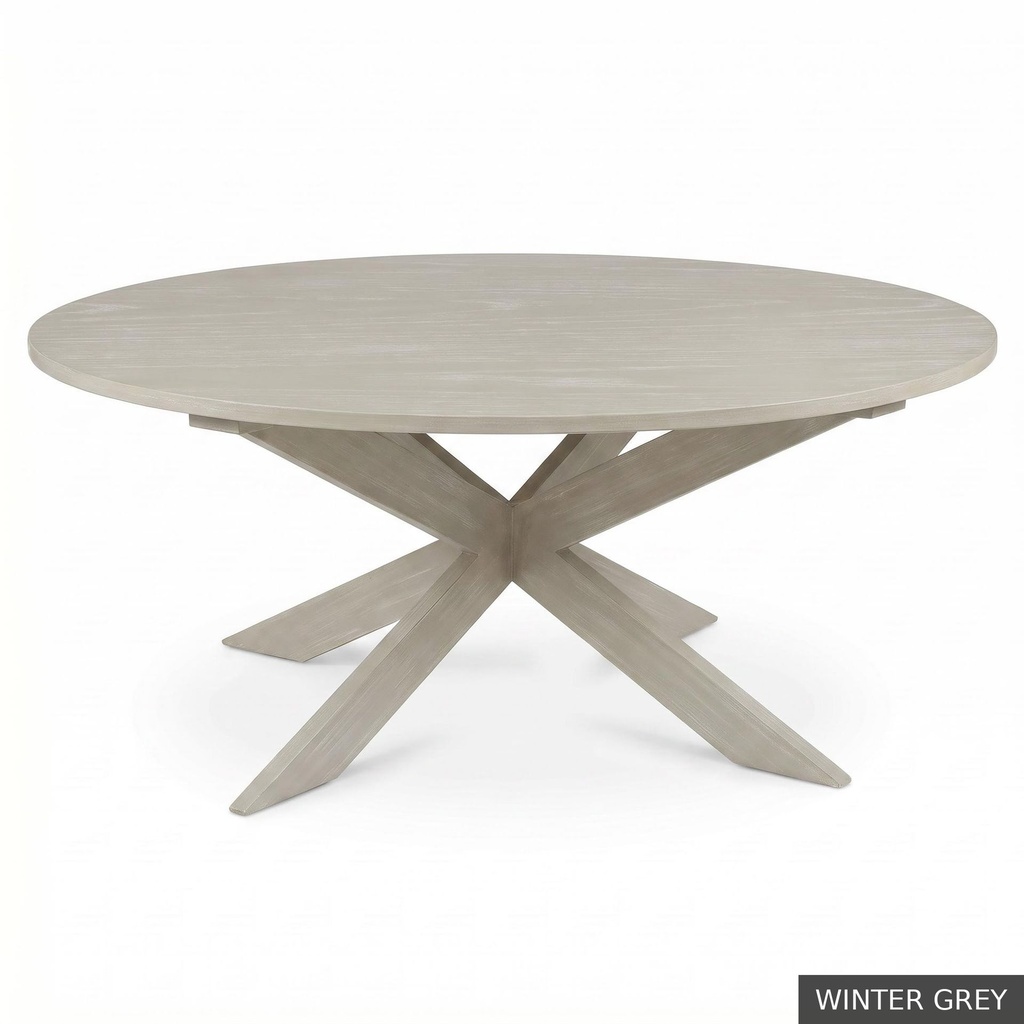 [EUR: Pear-60] Pearl Dining Table - 60"     / Winter Grey