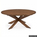 [EUR: Pear-60] Pearl Dining Table - 60"     / French Stain