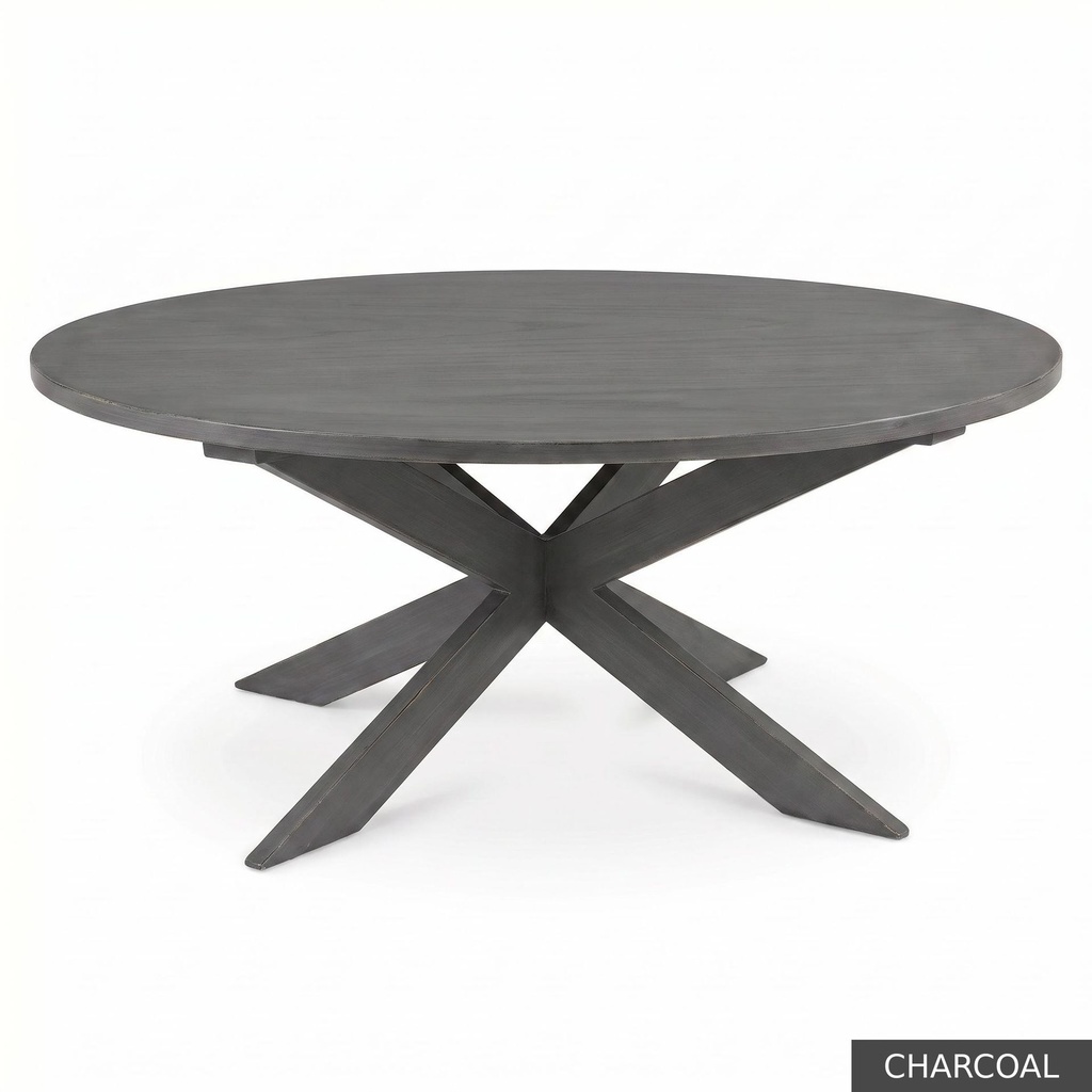 [EUR: Pear-60] Pearl Dining Table - 60"     / Charcoal