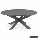 [EUR: Pear-60] Pearl Dining Table - 60"     / Charcoal