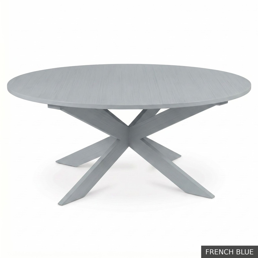 [EUR: Pear-60] Pearl Dining Table - 60"     / French Blue
